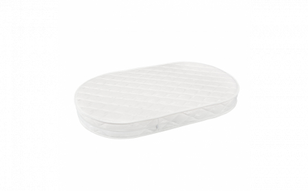 Patut Oval evolutiv din lemn 9 in 1 cu saltea -ALB-ce poate fi utilizat pana la 10 ani - [16]