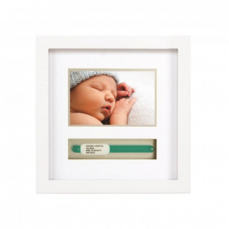 Cadouri baby shower - Pearhead - Rama foto pentru bratara din maternitate a bebelusului 