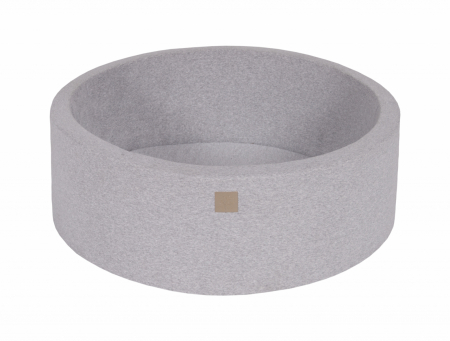 Piscina uscata cu 200 de bile (Alb) MeowBaby®, 90x30 cm, Gri Deschis [6]