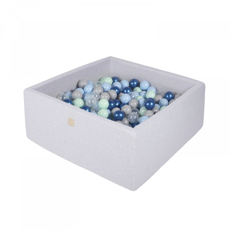 Piscina uscata cu 300 de mingi - Blue Lagoon, 90x90x40 cm, Gri [1]