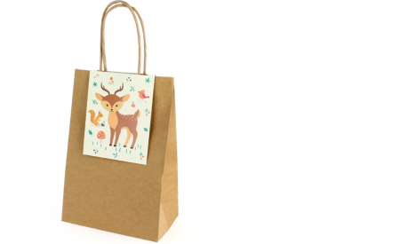 Accesorii aniversare - Pungute cadou ''animalele din padure''