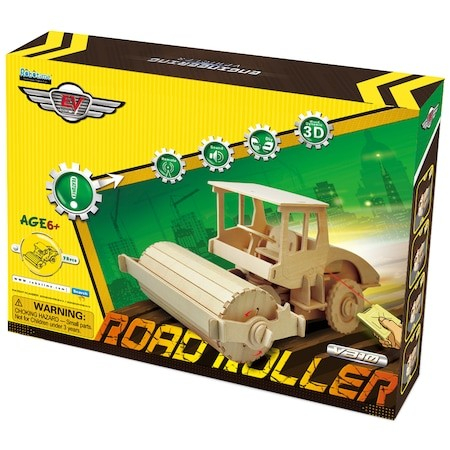 Puzzle 3D Masini cu telecomanda, Roller, Robotime, Lemn, 78 Piese, V310 [1]