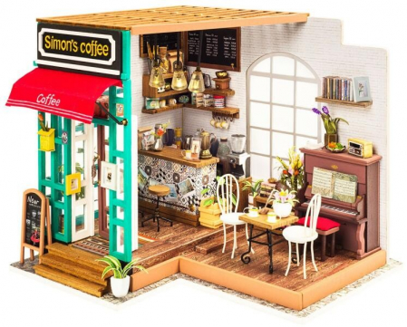 Jucarii educative - Puzzle 3D Minicasuta de papusi Cafeneaua lui Simon, RoLife, DG109