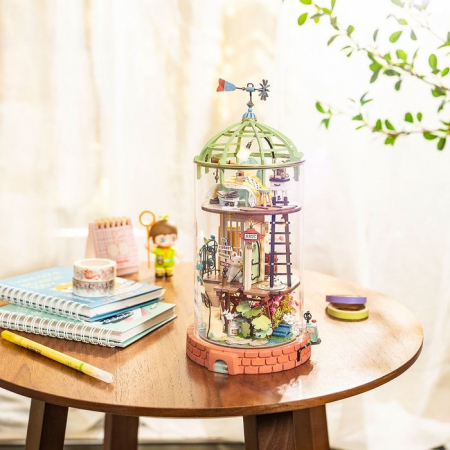 Puzzle 3D Minicasuta de papusi Loftul cu cupola, RoLife, DS001 [1]