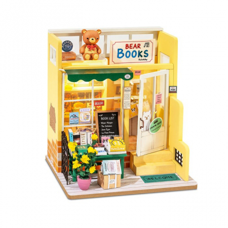 Jucarii educative - Puzzle 3D Minicasuta Libraria Mind-Find, RoLife, 63 piese, DG152