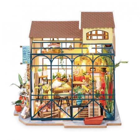 Puzzle 3D Minicasuta verde Floraria Emily, RoLife, DG145 [1]
