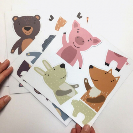 Puzzle mangnetic ''Lumea animalelor'' [0]