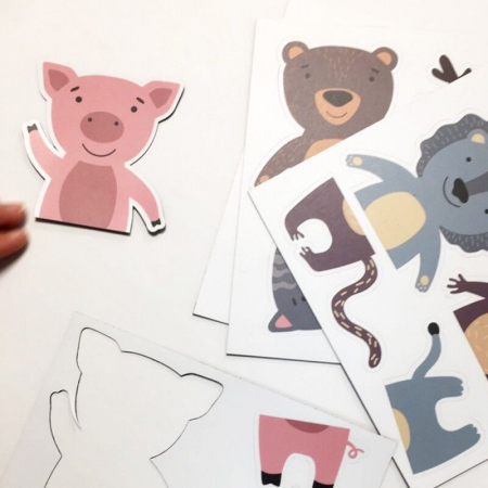 Puzzle mangnetic ''Lumea animalelor'' [2]