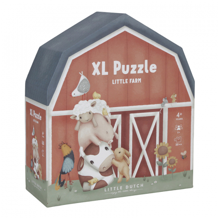 Jucarii educative - Puzzle XL - Little farm - Little Dutch