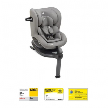 Scaun auto Joie i-Spin 360° Gray Flannel, nastere - la 4 ani  cu baza IZOFIX -Testat ADAC [3]