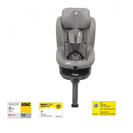 Scaun auto Joie i-Spin 360° Gray Flannel, nastere - la 4 ani  cu baza IZOFIX -Testat ADAC [8]