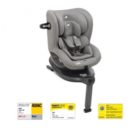 Scaun auto Joie i-Spin 360° Gray Flannel, nastere - la 4 ani  cu baza IZOFIX -Testat ADAC [5]