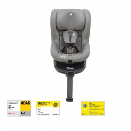 Scaun auto Joie i-Spin 360° Gray Flannel, nastere - la 4 ani  cu baza IZOFIX -Testat ADAC [2]