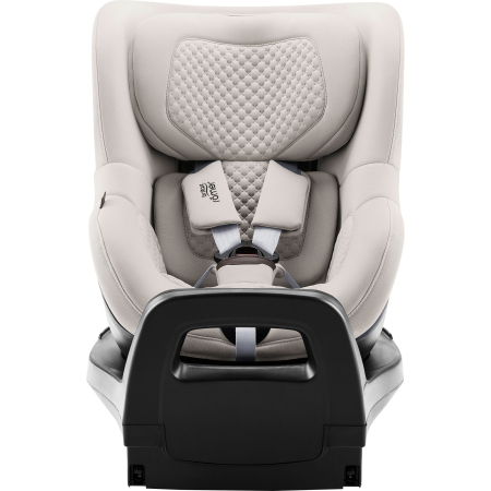 Scaun auto pentru copii Britax Römer, rotativ, cu bază ISOFIX, 0 luni-4 ani, 40-105 cm, 0-19 kg, Isofix, DUALFIX PRO Soft Taupe [2]