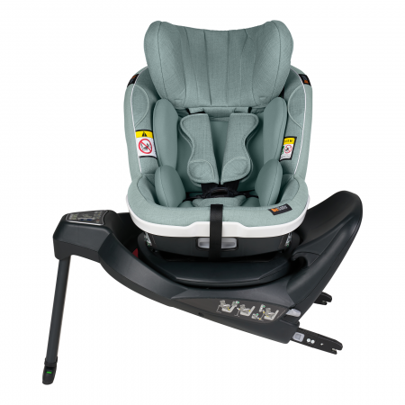 Scaune rotative - Scaun auto rotativ iZi Turn i-Size - Sea Green Mélange de la 6 luni -la 4 ani
