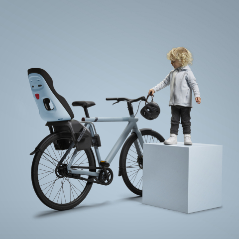 Scaun pentru copii, cu montare pe bicicleta in spate - Thule Yepp Nexxt 2 Maxi Frame mounted Aquamarine Blue [4]
