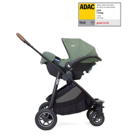 Joie - Scoica auto i-Snug 2 cu tetiera reglabila, 40-75 cm, Laurel, testata ADAC si certificata R129 [6]