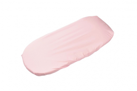 Set 2 cearsafuri cosulet si landou 72x30 cm bumbac 100% alb roz+ protectie impermeabila [1]