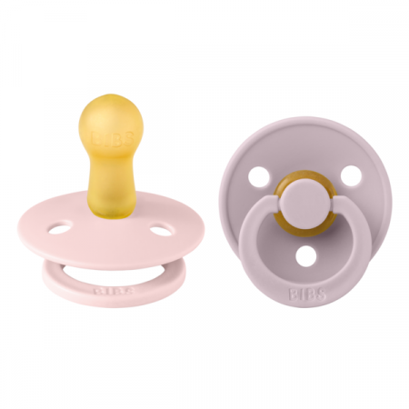 6-18 luni - Set 2 suzete Colour Latex, tetina rotunda, 6 luni +BLOSSOM/DUSKY LILAC