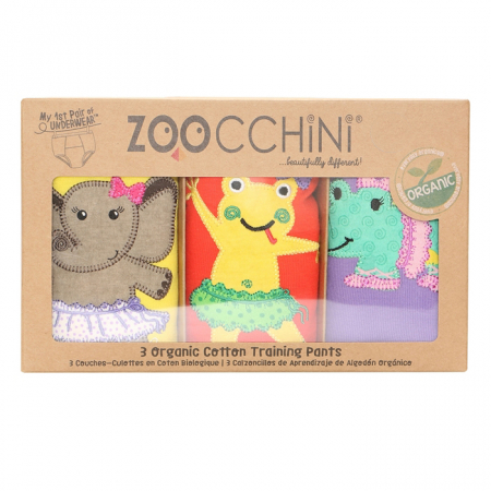 Set 3 Chilotei Antrenament, Zoocchini, Fetita, 2-3 ani, 100% Bumbac Organic, Balerina [1]