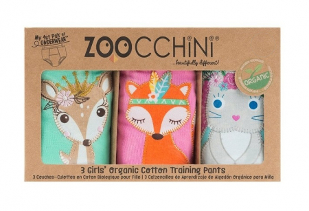 Set 3 Chilotei Antrenament, Zoocchini, Fetita, 3-4 ani, 100% Bumbac Organic, Princess [0]