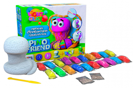 Set de creatie cu argila usoara, Moon Light Clay - Pino Friend - OCTOPUS [1]