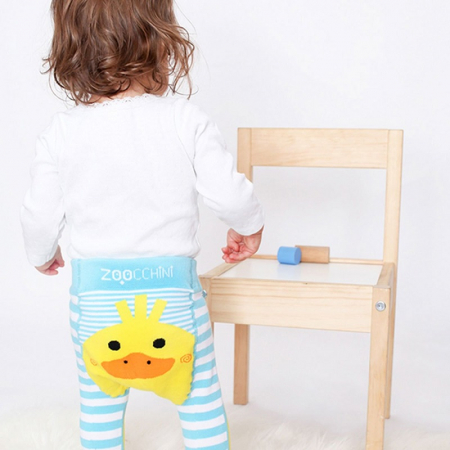 Set pantaloni si soseste antiderapante, Zoocchini, 12-18 Luni â€“ Duck [1]