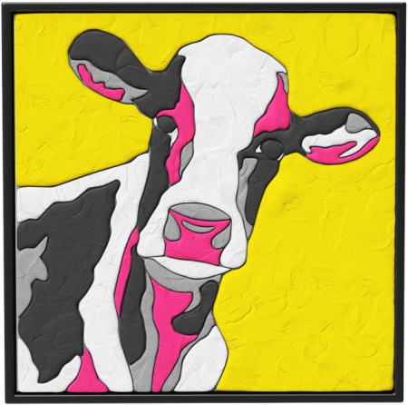 Set pictura 3D cu argila usoara, 30*30cm - COW [2]