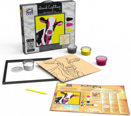 Set pictura 3D cu argila usoara, 30*30cm - COW [1]