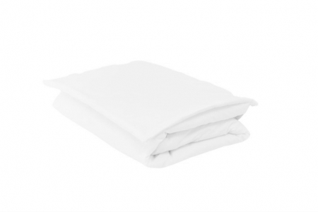 Lenjerii de pat - Set Pilota all season si pernuta plata microfibra alba  100x135 cm 40x60 cm