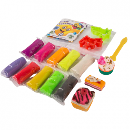 Set plastilina 100% ECO, Lovin'Do - 10 culori si forme de modelaj - culori asortate [2]