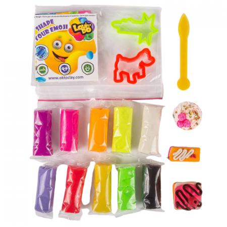 Set plastilina 100% ECO, Lovin'Do - 10 culori si forme de modelaj - culori asortate [3]