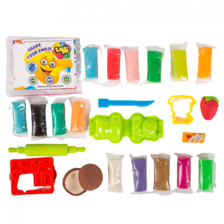 Set plastilina 100% ECO, Lovin'Do - 15 culori, 375gr si accesorii de modelaj - Model 3 [3]