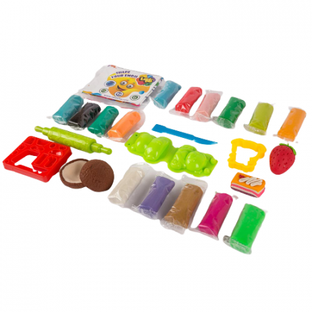 Set plastilina 100% ECO, Lovin'Do - 15 culori, 375gr si accesorii de modelaj - Model 3 [2]