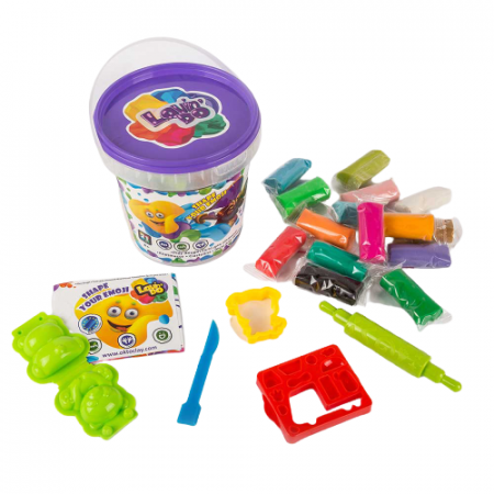 Set plastilina 100% ECO, Lovin'Do - 15 culori, 375gr si accesorii de modelaj - Model 3 [1]