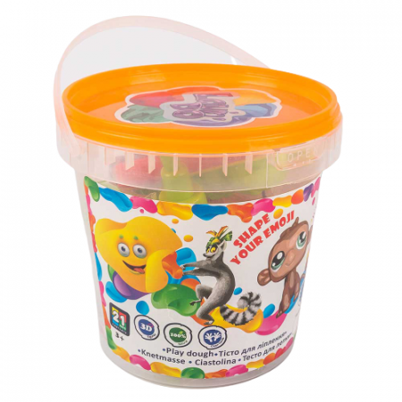 Plastilina - Set plastilina 100% ECO, Lovin'Do - 15 culori, 375gr si accesorii de modelaj - Model 4