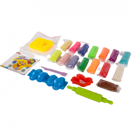 Set plastilina 100% ECO, Lovin'Do - 15 culori, 375gr si accesorii de modelaj - Model 4 [3]