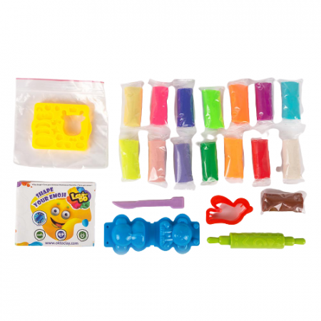 Set plastilina 100% ECO, Lovin'Do - 15 culori, 375gr si accesorii de modelaj - Model 4 [2]