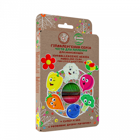 Set plastilina Lovin'Do, 100% ECO, 6 culori - 180g [0]