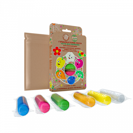 Set plastilina Lovin'Do, 100% ECO, 6 culori - 180g [1]