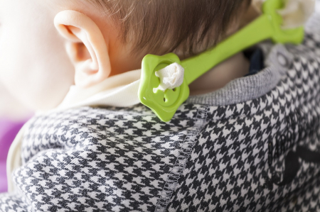 Set suport de prindere baveta, eKoala, Orange/Purple [3]