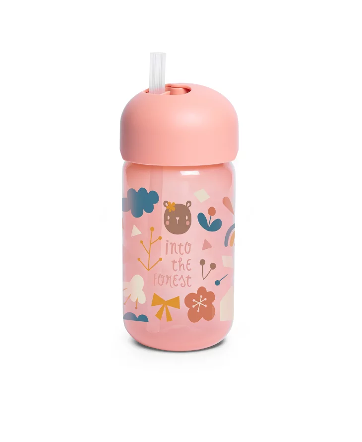 Sticle cu pai - STICLĂ DE APĂ Suavinex CU PAI INCLUS ALBASTRU 340 ML SUAVINEX FOREST yel