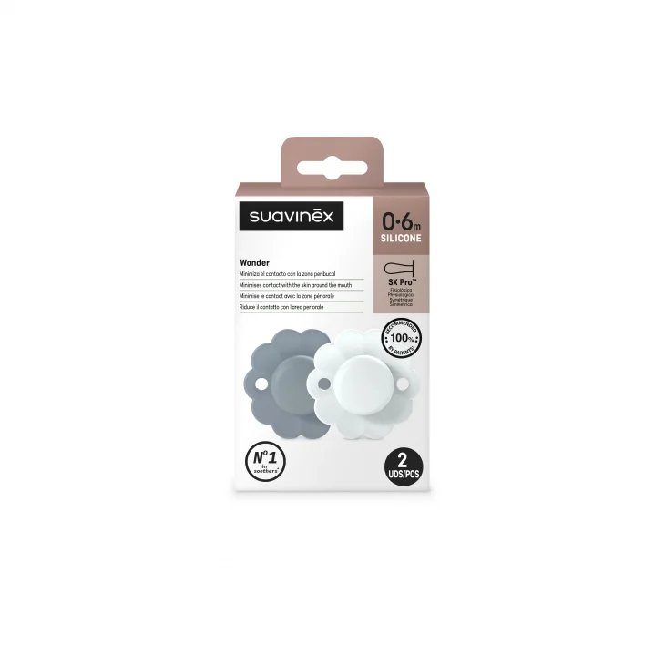 Suavinex 2 SUZETE FIZIOLOGICE SX PRO de la 0  la 6 luni  WONDER  SPRING LAKE | ILLUSION BLUE [3]