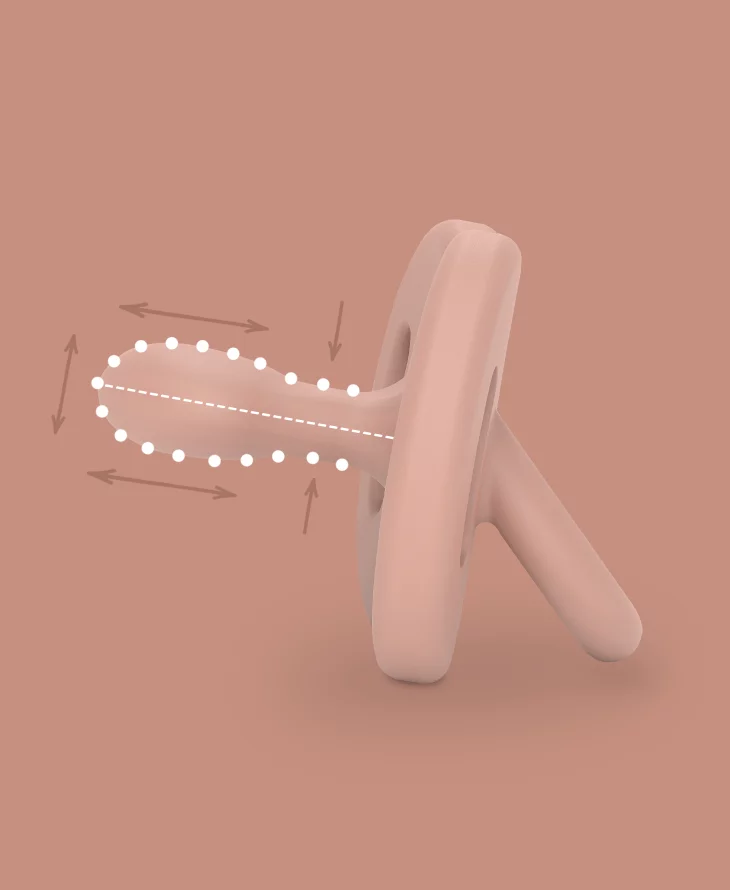 Suzetă fiziologică  Suavinex 100% din silicon SX Pro | 6-18 luni | albastru | Colour Essence [1]