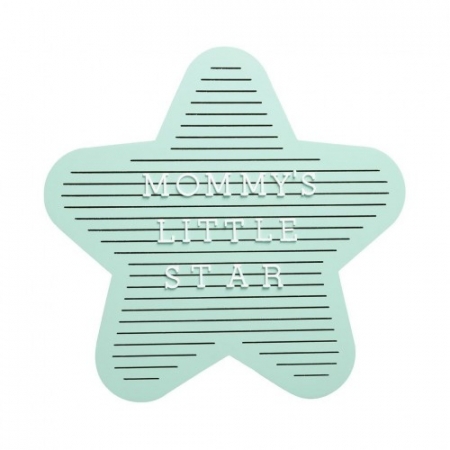 Cadouri nou nascuti - Tabla decorativa steluta bebelusi cu litere pentru personalizare