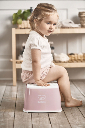 Treapta inaltator pentru baie Step Stool Powder Pink / White [1]