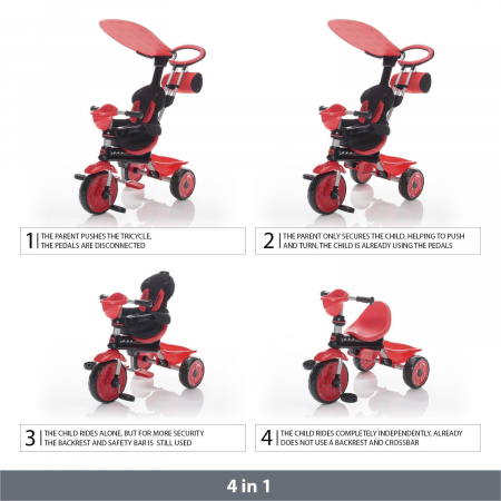 Tricicleta reglabila ZooGo Bee [2]