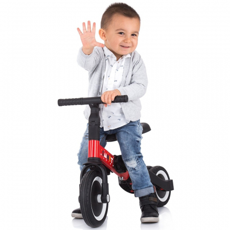 Tricicleta si bicicleta Smarty 2 in 1 red, tricicleta pentru copii, Chipolino [6]