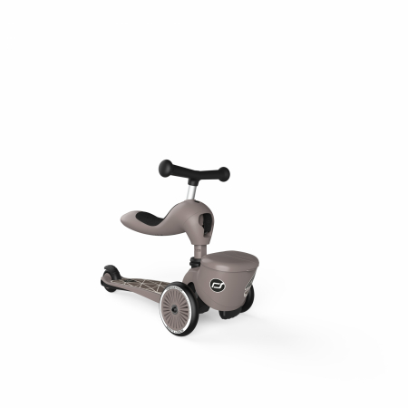 Trotineta copii cu sezut, suport jucarie, transformabila 2in1, HighwayKick 1 Lifestyle Brownlines, 1-5 ani, pana la 50 kg [5]