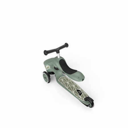 Trotineta copii cu sezut, suport jucarie, transformabila 2in1, HighwayKick 1 Lifestyle Greenlines, 1-5 ani, pana la 50 kg [10]